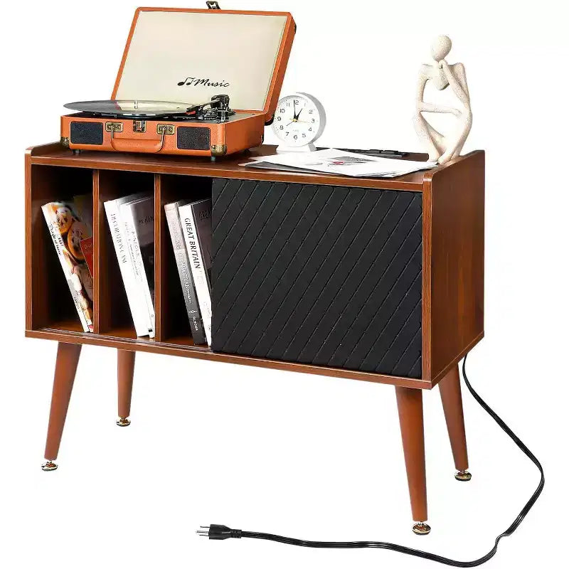 Table de chevet avec station de charge, tiroir de rangement et ports USB, table d'appoint pour chambre ou salon