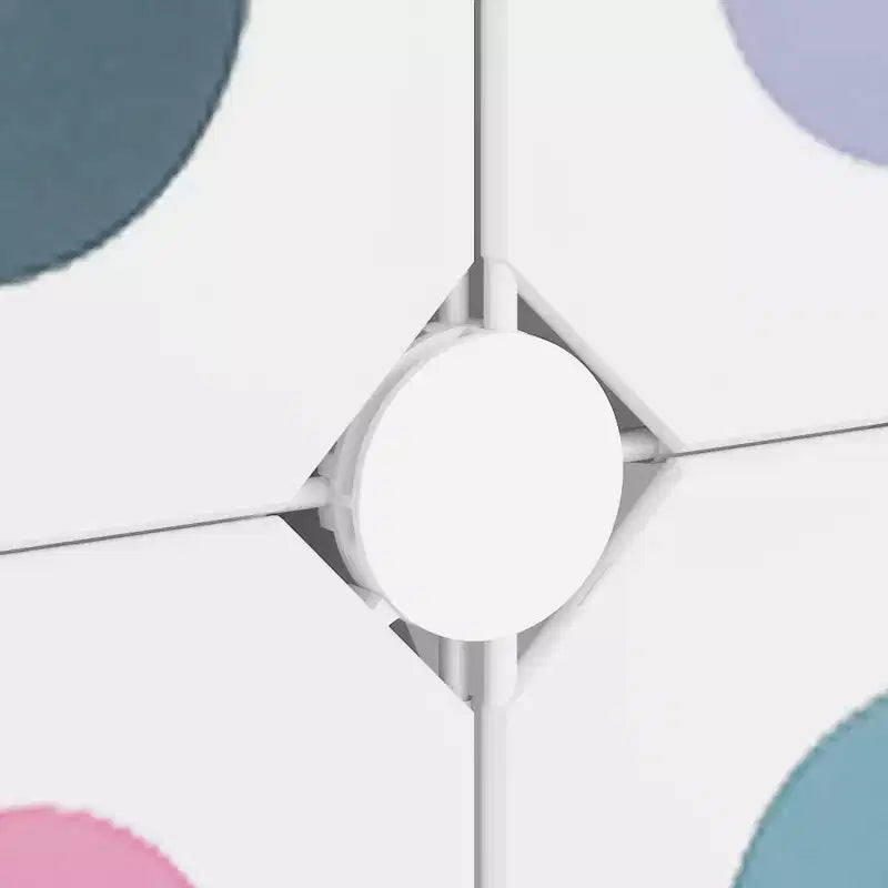 Meuble de rangement cube pour enfants avec 15 cubes organisateurs bibliothèque, PP blanc