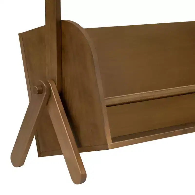 Meuble de rangement et bibliothèque pour enfants avec étagère supérieure et casier inférieur