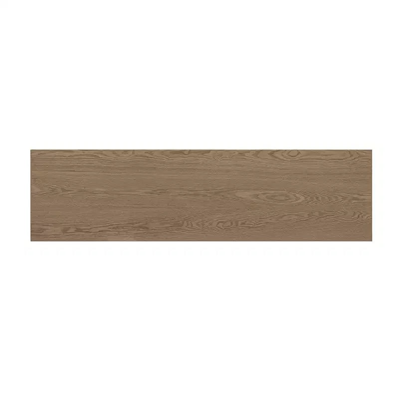 Console unique avec pieds ronds creux, Table d'entrée moderne en bois pour salon et entrée