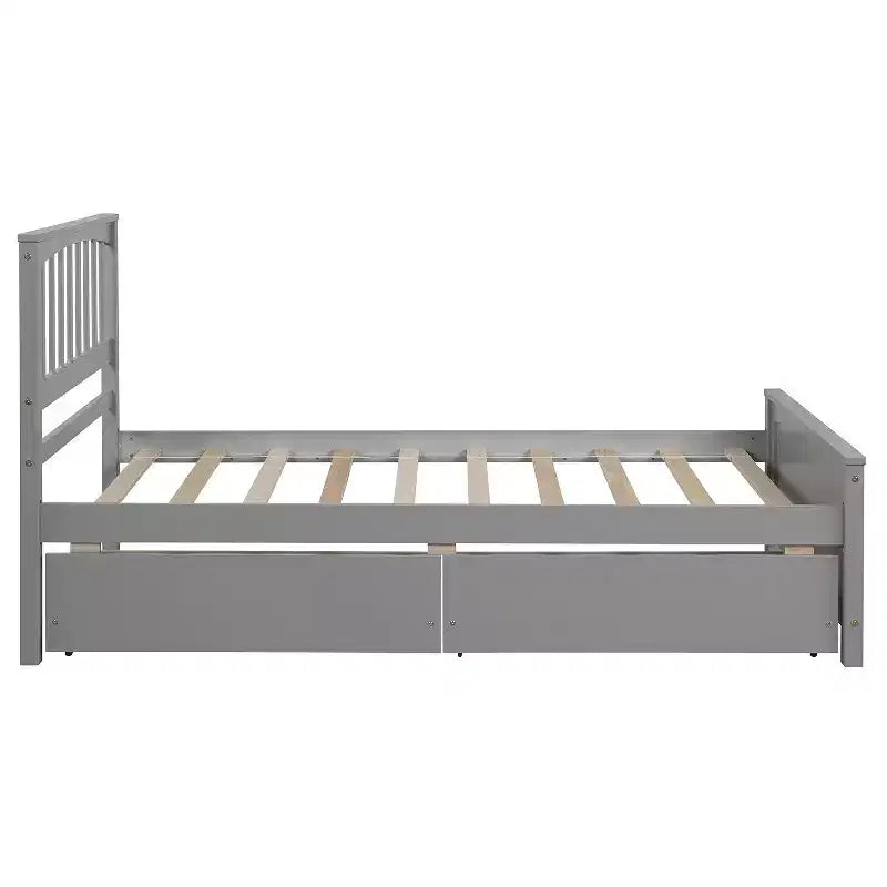 Lit plateforme simple avec 2 tiroirs de rangement
