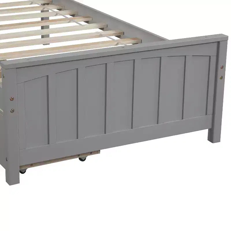 Lit plateforme simple avec 2 tiroirs de rangement