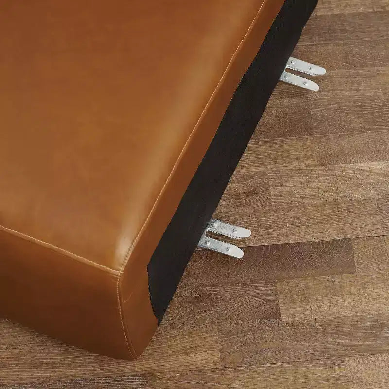 Canapé sectionnel modulaire 3 places de luxe en cuir véritable