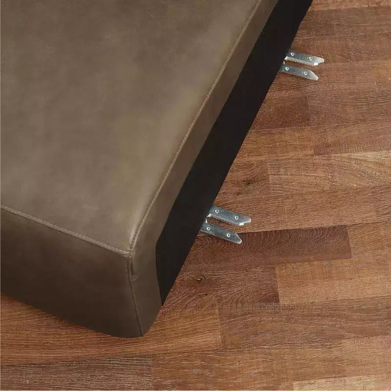 Canapé sectionnel modulaire 3 places de luxe en cuir véritable