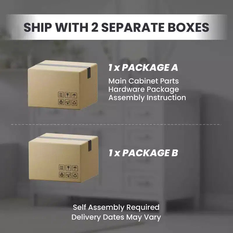 Meuble de rangement blanc haut autoportant avec tiroirs, portes et étagères réglables, MDF