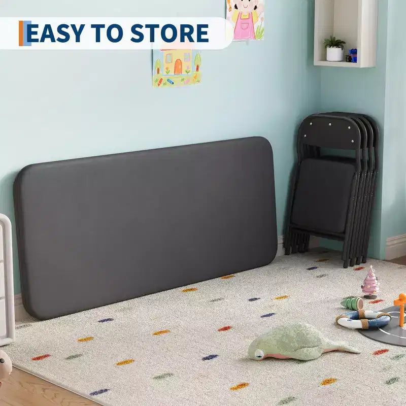 Table pliante pour enfants pour activités, petite table de jeu pour l'apprentissage et les loisirs créatifs en salle de jeux, en classe