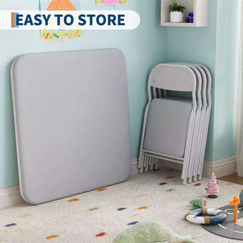 Table pliante pour enfants pour activités, petite table de jeu pour l'apprentissage et les loisirs créatifs en salle de jeux, en classe