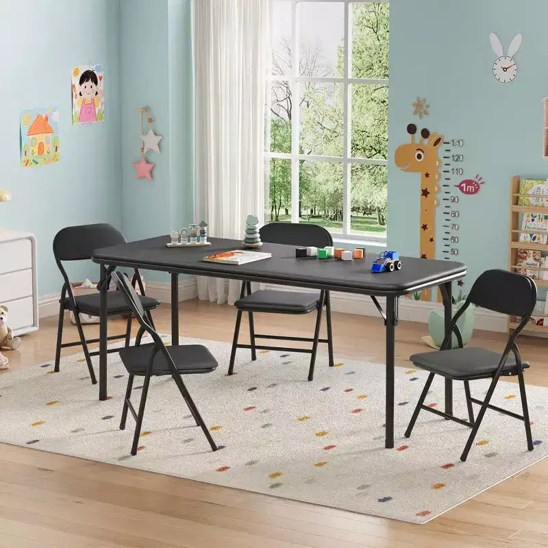 Table pliante pour enfants pour activités, petite table de jeu pour l'apprentissage et les loisirs créatifs en salle de jeux, en classe